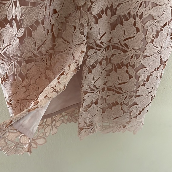 Bardot Valeria Guipure Lace V Neck Pencil Sheath Dress Sz 4 - Picture 5 of 7